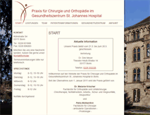 Tablet Screenshot of chirurgie-orthopaedie-bonn.de